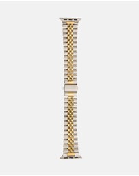 Friendie - Stainless Steel Link Bracelet Band - The Perth - Apple Watch Compatible
