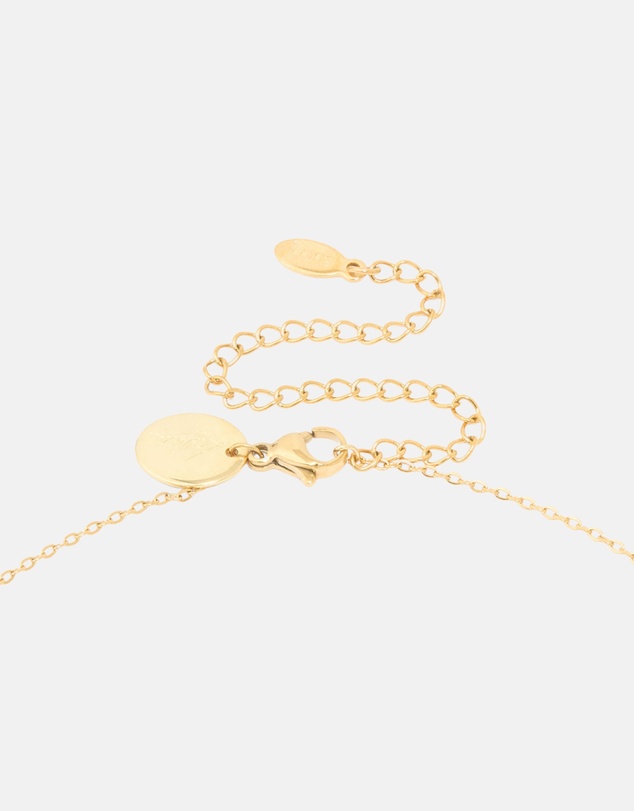 Lovisa - Waterproof Gold Plated Stainless Steel Cubic Zirconia Aries Zodiac Sign Necklace