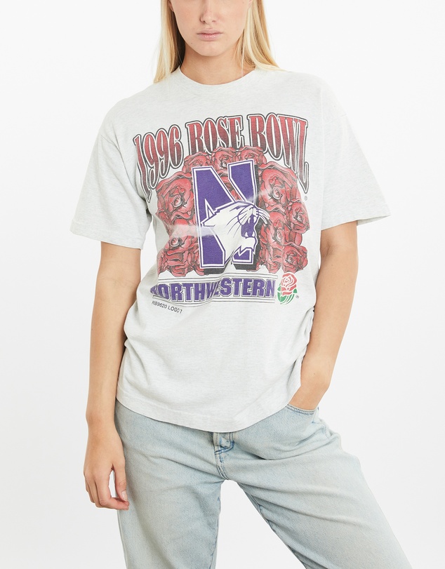 Vintage by The Real Deal - Pre Loved - Vintage 1996 Northwestern Wildcats Rose Bowl Tee
