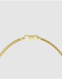 GUESS - Gold-Tone Textured Hook Necklace