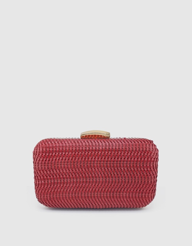 Izoa - Sophia Woven Clutch