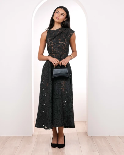 Pilgrim - Wyetta High Neck Midi Dress