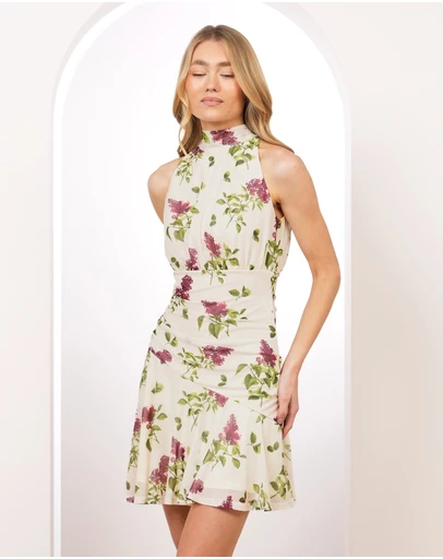 Pilgrim - Honey Tie Neck Mesh Mini