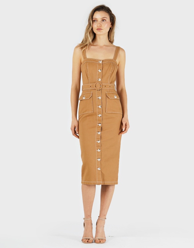 Amelius - Alliance Drill Midi Dress