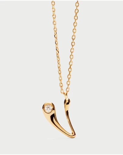 PDPAOLA - Initial 2026 V Pendant Necklace