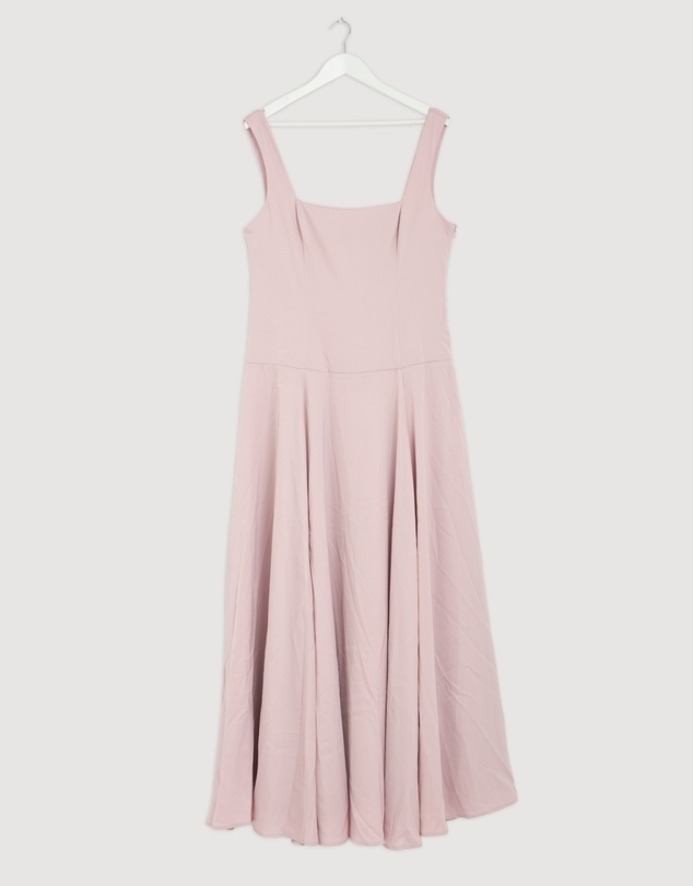 Revibe - Repaired CHANCERY Serena Drop Waist Square Neck Maxi Dress - AU 14