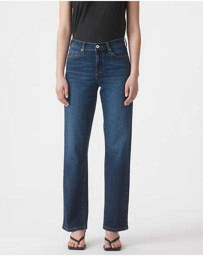 Outland Denim - Elise Mid Straight Jeans