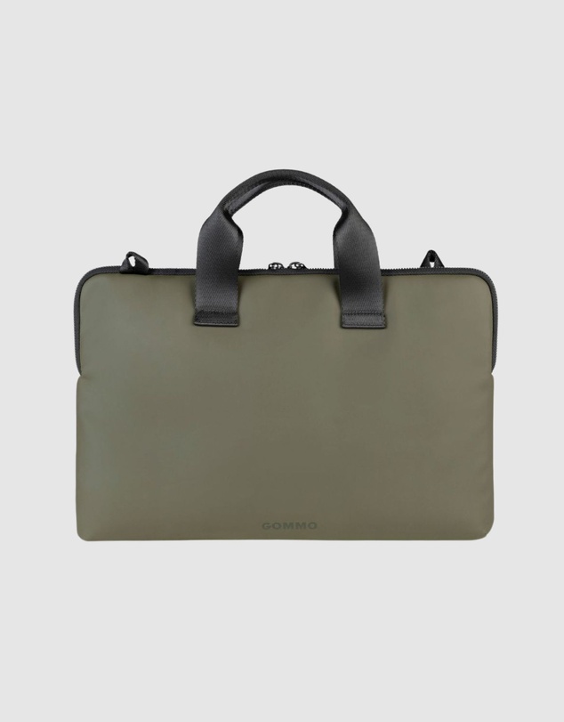 Tucano - Tucano Gommo Laptop Sleeve 15.6 and MacBook Pro 16 Military Green Water Repellent Slim with Pocket