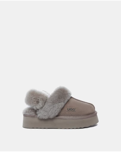 EVERAU - Australian Shepherd Ugg Musa Platform Cow Suede Upper House Shoes