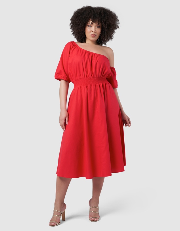 Pink Dusk by Curve Project - Brightside Midi Dress