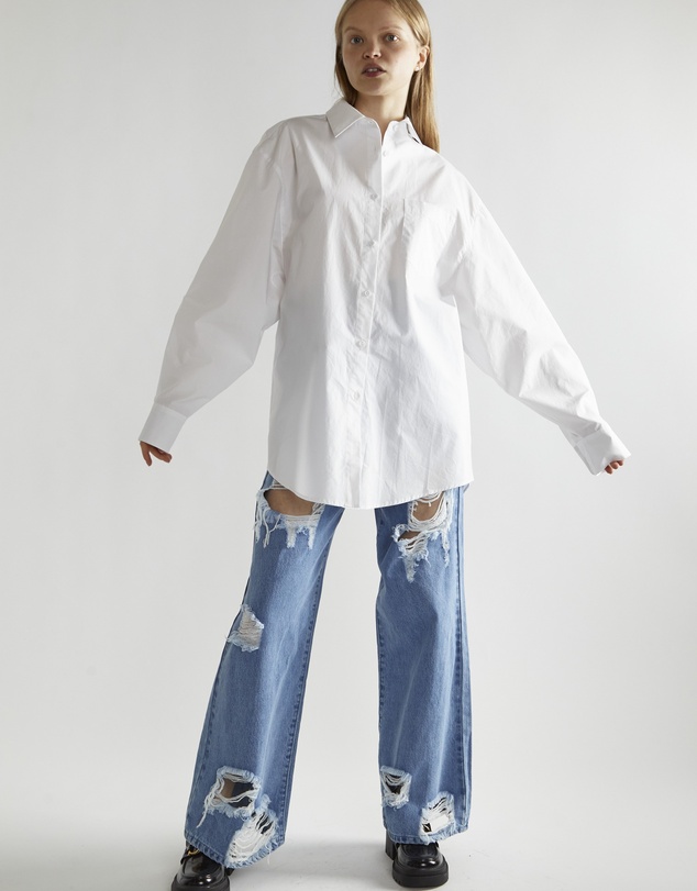 Glamorous - Split back button down shirt
