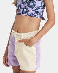 Billabong - Girls 8 to 16 Mixing Vines Denim Shorts