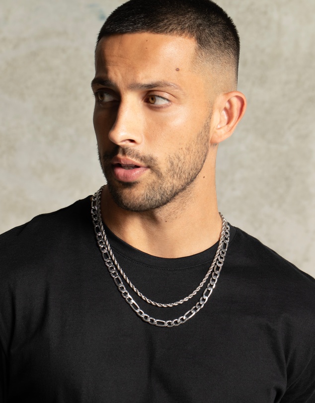 Eclectics - Fortress Rope and Figaro Chain Necklace