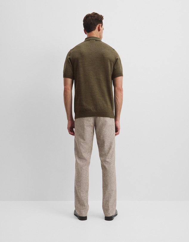 Country Road - Australian Merino Short Sleeve Button Knit Polo