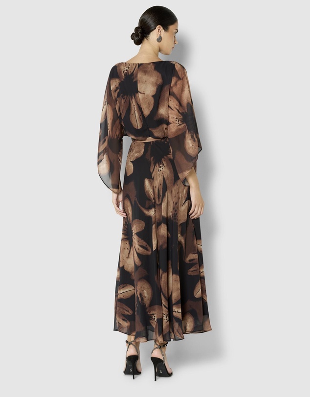 Montique - Charlize Chiffon Printed Dress