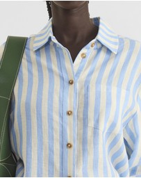 Zerafima - Seascape Linen L/S Shirt