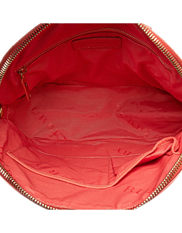 Pre-Loved by Azura Reborn - Pre-Loved burberry Embossed Leather Satchel Handbag