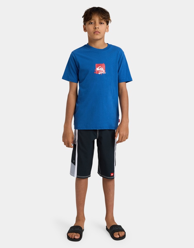 Quiksilver - Boys 8 to 16 Yg Impaired Box T-Shirt