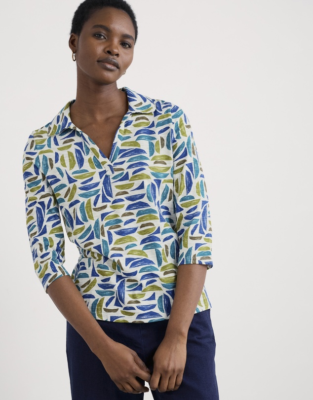 Seasalt - Seasalt Cornwall Green Wavecrest Shirt