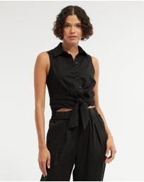 Amelius - Naomi Wrap Crop Shirt