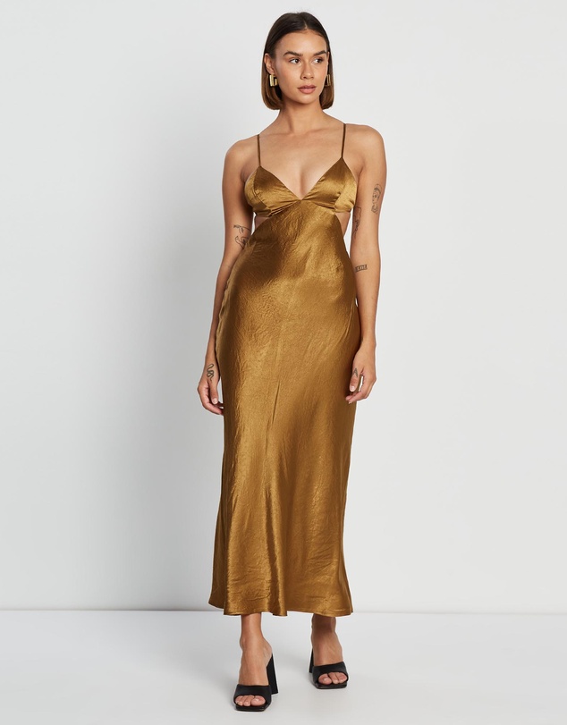 Third Form - Crush Bias Tri Midi Dress