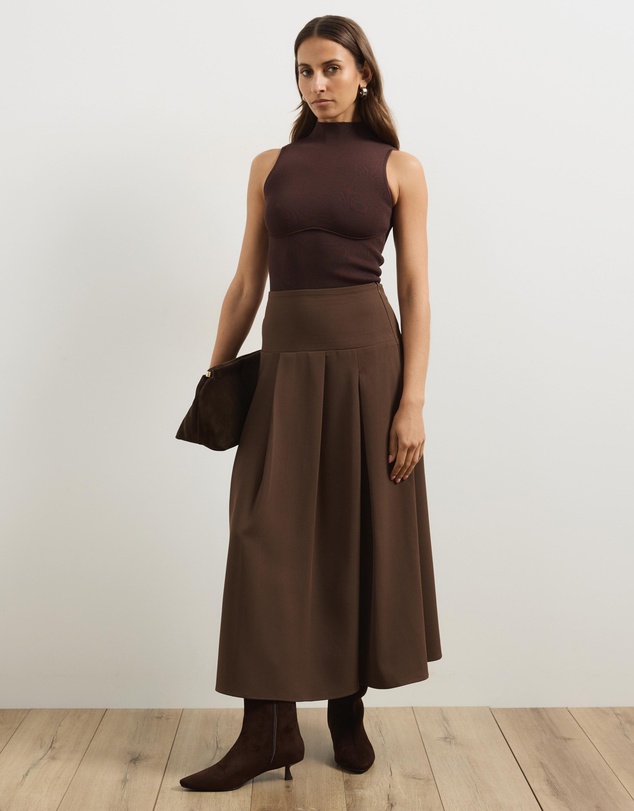 Atmos&Here - Molly Pleated Midi Skirt