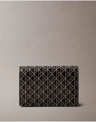 Calvin Klein - Allover Monogram Logo Accordion Card Case
