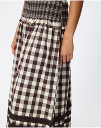 Damson Madder - Ava Ruffle Midi Skirt