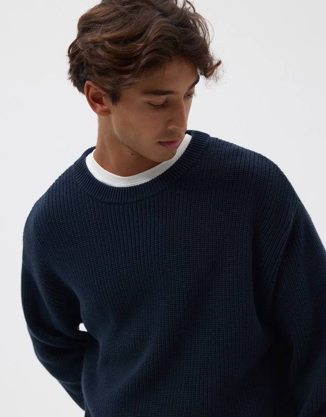 AERE - Organic Cotton Fisherman Rib Jumper