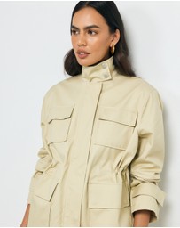 AERE - Rory Organic Cotton Funnel Neck Jacket