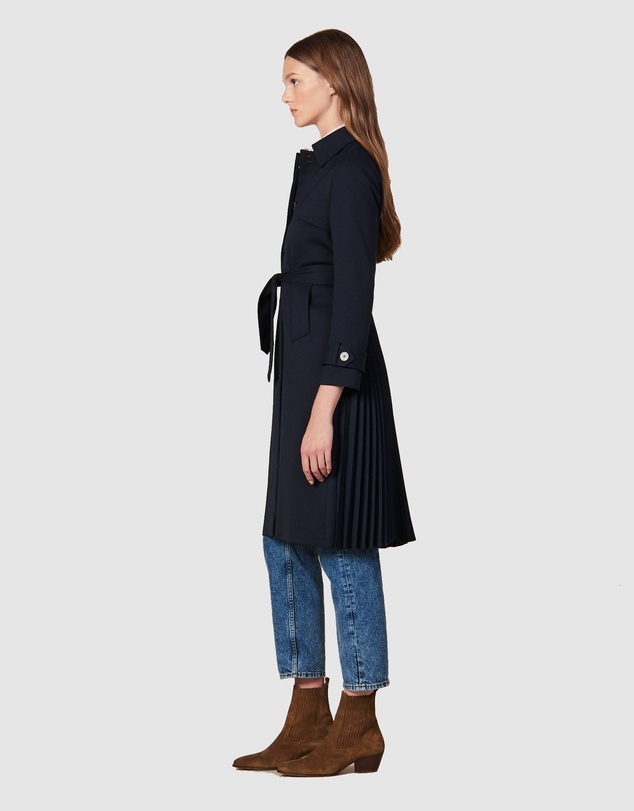 Sandro - Navy Trench Coat