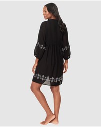 Miraclesuit Swimwear  - Elysium Short Embroidered Cotton Beach Dress