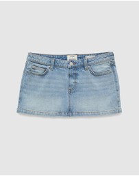 Cotton On - Micro Low Denim Skirt
