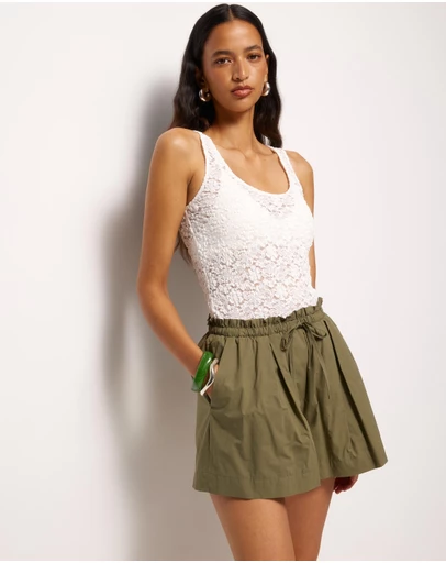 AERE - Harper Cotton Shorts