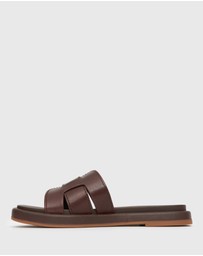 Betts - Bella Leather Flat Slides