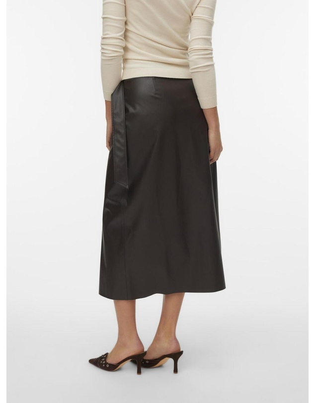 Vero Moda - Polly Faux Midi Skirt