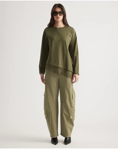 Decjuba - Sofia Lace Trim Long Sleeve