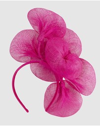 Max Alexander - Large Lilly Fuchsia Flower Fascinator
