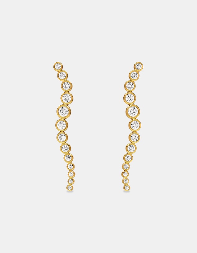 SAINT VALENTINE - Crescendo Drop Earrings - Gold