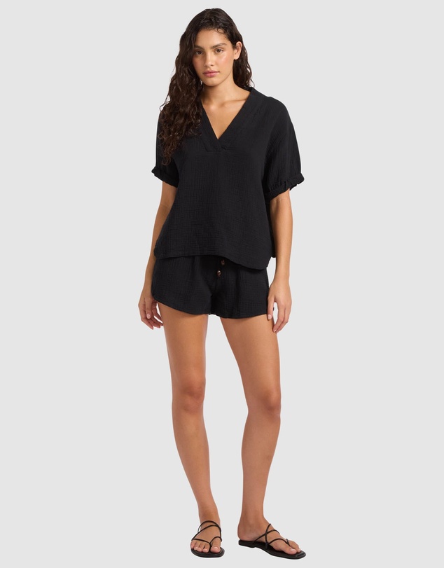 Seafolly - Double Gauze Tv-Neck Top