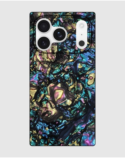 Flaunt - Flaunt Square Abalone Shell MagSafe Case for iPhone 17 Pro