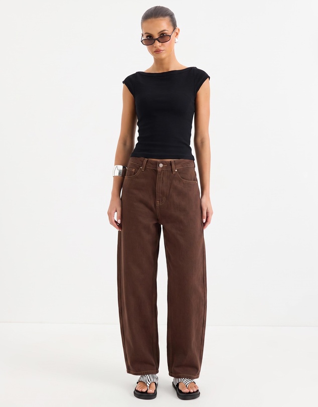Calli - Cassidy High Rise Barrel Leg Jeans