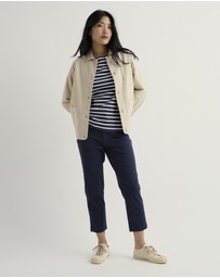 Seasalt - Seasalt Cornwall Navy Albert Quay Slim Fit Crops