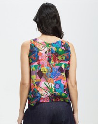 The Social Outfit - Silk Shell Top - Amplify