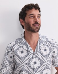 Sportscraft - Bandana Short Sleeve Resort Shirt