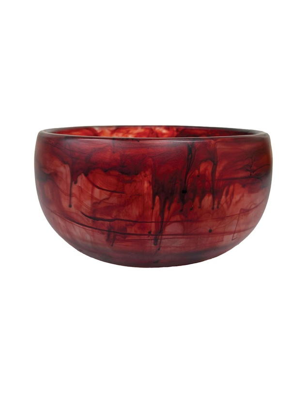 Urban Attitude - Urban Attitude INDI Medium Bowl Height 12cm, Width 26cm, Length 26cm - Berry Red