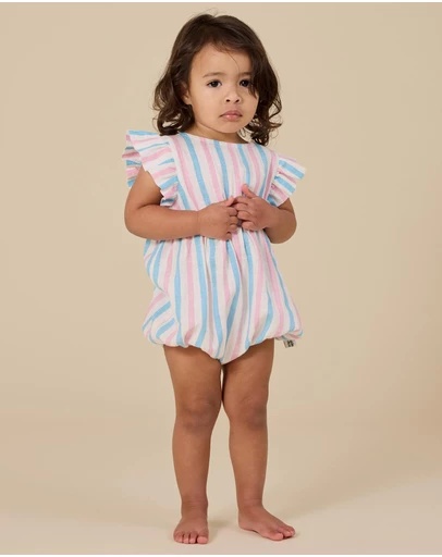 Goldie + Ace - Playtime Stripe Lani Romper- ICONIC EXCLUSIVE - Babies