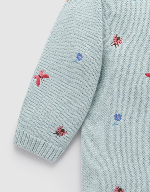 Purebaby - Ladybird Embroidered Jumper -Kids-Babies