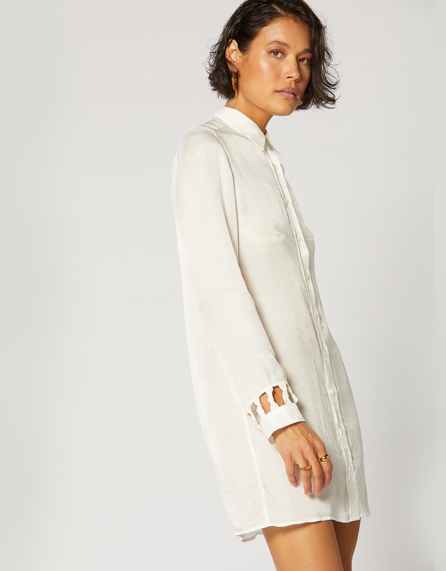 Winona -  Aubrey Shirt Dress White