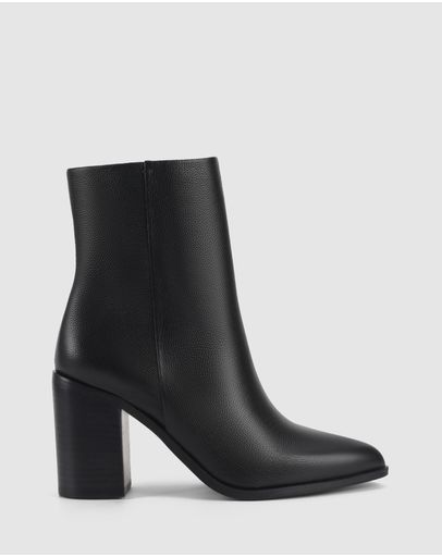 Black Pebble Leather